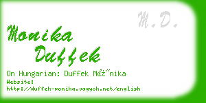 monika duffek business card